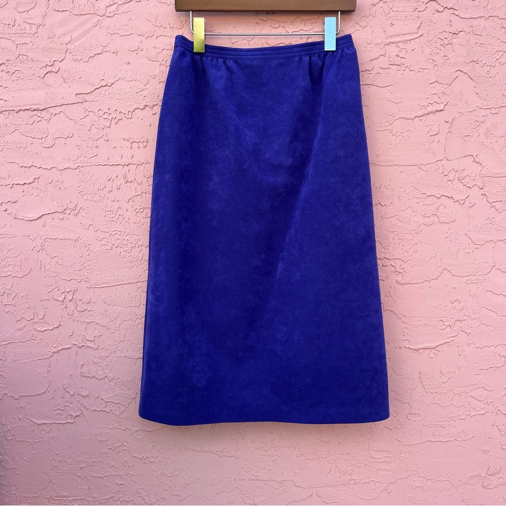 Vintage Suede Skirt Purple Western Boho